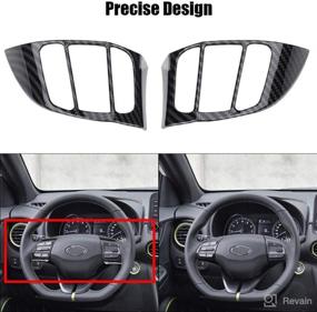 img 1 attached to Steering Insert Sticker Hyundai 2017 2020 Interior Accessories