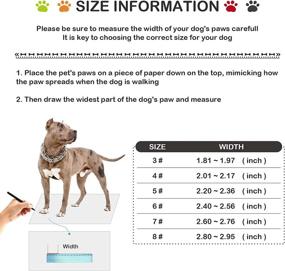 img 3 attached to 🐾 Red 4# Dog Waterproof Anti-Slip Boots with Reflective Strips - Paw Protectors for Hot Pavement Winter Snow - Hiking Booties for Small Medium Large Dogs (4PCS/Set)