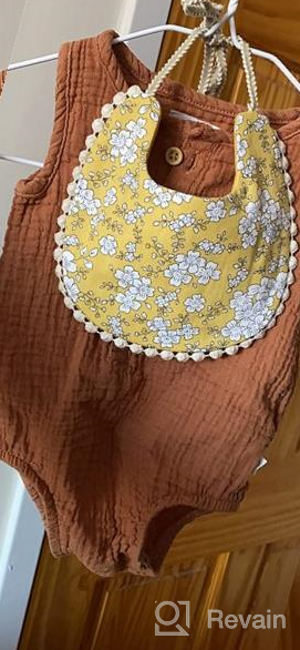 img 1 attached to Vintage Lace Reversible Bibs For Baby Girls: Floral Cotton Boho Drool & Burp Bibs For Newborns, Infants, And Toddlers - Handmade review by Marco Huff