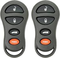 🔑 enhance your vehicle's security with keyless2go replacement 4 button remote car key fob – pack of 2 for gq43vt17t compatible vehicles логотип