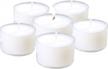 long-lasting tea light candles: candlenscent 8 hour clear cup tealights (set of 30) logo