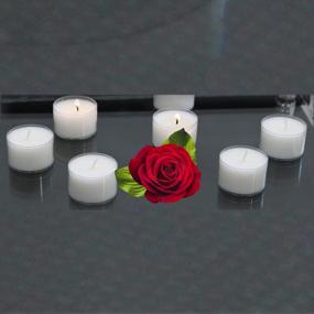 img 1 attached to Long-Lasting Tea Light Candles: CandleNScent 8 Hour Clear Cup Tealights (Set Of 30)