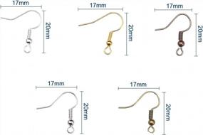 img 2 attached to Создайте красочные серьги с железными крючками для серег DanLingJewelry из 60 шт. в тибетском стиле