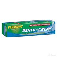 очищающая зубная паста polident dentu denture логотип