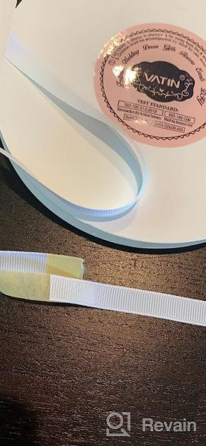 img 1 attached to Black Grosgrain Ribbon - Vatin Solid 3/8" X 50 Yards Ideal For DIY Hair Accessories, Crafts, Wedding Decor, Sewing, Gift Wrapping And More review by Amy Fenner