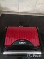 img 1 attached to Sandwich maker Kitfort KT-1609 Panini Maker, red review by Edyta Stadelmajer ᠌