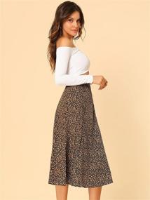 img 1 attached to Stylish and Comfortable Allegra Women's Floral Peasant Elastic Skirts for Trendy Women's Clothing