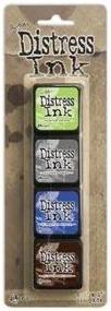 img 1 attached to 🖌️ Distress Ink Pads - Set of 4 Mini Pads, Kit 14