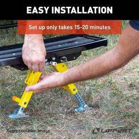 img 1 attached to Lippert Solid Stance RV Step Stabilizer Kit For 5Th Wheels, Travel Trailers And Motorhomes