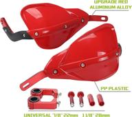 hand guards dirt bike handguards upgrade red aluminum brush bar universal motorcycle hand guard bark busters for atv quad cr crf yzf kxf rmz bse motorcross bark buster pit bike racing kayo (red) логотип