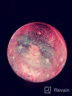img 1 attached to UooEA 3D Galaxy Ball Moon Lamp - 16 Colors Moonlight Globe Luna Night Light With Stand Remote & Touch Control Night Light Bedroom Decor For Kids Girls Boys Women Gifts (Saturn) review by Elvis Kohl