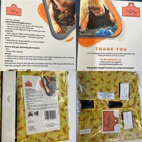 img 1 attached to The Ultimate Baby Bib: Easy Application, Food Catching, Quick Clean, Reuse Instantly - Made in USA!