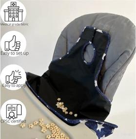 img 2 attached to The Ultimate Baby Bib: Easy Application, Food Catching, Quick Clean, Reuse Instantly - Made in USA!