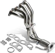 stainless steel exhaust header manifold for honda accord by dna motoring hds-ha03-l4 logo