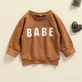 img 3 attached to Newborn Clothes Toddler Sweatshirt Pullover Apparel & Accessories Baby Boys : Clothing
