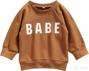img 4 attached to Newborn Clothes Toddler Sweatshirt Pullover Apparel & Accessories Baby Boys : Clothing
