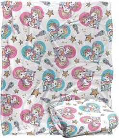 img 4 attached to JoJo Siwa Blanket, 50"X60" Unicorn Love Silky Touch Super Soft Throw Blanket