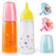 ivita baby doll feeding set: disappearing milk and juice bottles for realistic playtime логотип