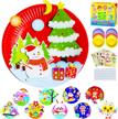 christmas crafts gift for kids: paper plate art kit with creative fun activities! logo