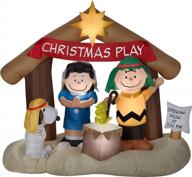 inflatable peanuts nativity scene by gemmy logo