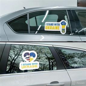 img 1 attached to Ukraine Sticker Refrigerator Folders Tailgates Exterior Accessories