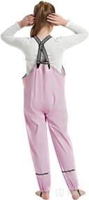 img 2 attached to Waterproof Pants Suspender Trousers Purple Apparel & Accessories Baby Boys for Clothing