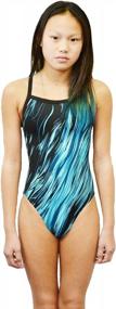 img 1 attached to Adoretex Girls/Womens Pro One Piece Thin Strap Athletic Swimsuit