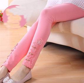 img 2 attached to Mengmeng Children Fashion Princess Leggings Girls' Clothing - Leggings