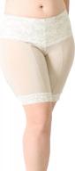 stay put & chafe-free: undersummers women's ultrasoft lace slip shorts (s-4x) логотип