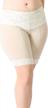 stay put & chafe-free: undersummers women's ultrasoft lace slip shorts (s-4x) logo