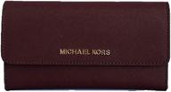 michael kors saffiano leather trifold women's handbags & wallets at wallets logo