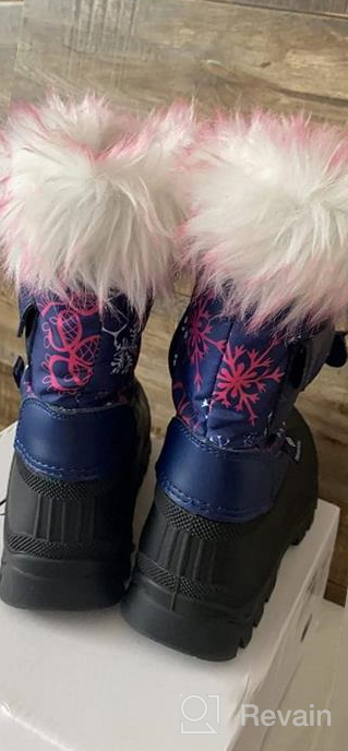 img 1 attached to DREAM PAIRS Kids Insulated Waterproof Snow Boots review by Yung Cypher