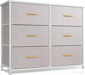 img 4 attached to CubiCubi Dresser Bedroom Storage Organizer Furniture made as Bedroom Furniture