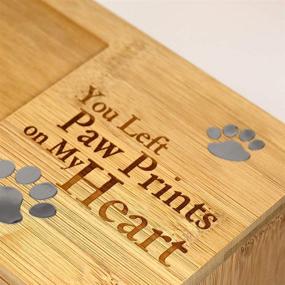img 1 attached to ENBOVE Pet Urns: Burly Wood Memorial Ash Urns with Photo Frame - Ideal for Dogs, Small Animals - Funeral Cremation Keepsake Urns