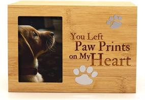 img 4 attached to ENBOVE Pet Urns: Burly Wood Memorial Ash Urns with Photo Frame - Ideal for Dogs, Small Animals - Funeral Cremation Keepsake Urns