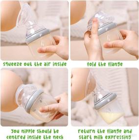 img 2 attached to HAAKAA Generation 3 Manual Breast Pump 🍼 - 160ml Silicone Breast Milk Collector/Catcher for Breastfeeding Moms