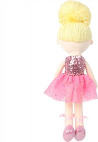 img 2 attached to Linzy Toys 14 "мягкая плюшевая тряпичная кукла балерина с подробной пачкой, розовый (81081PINK) для девочек, подарок