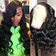 human hair wig body wave 13x4 lace frontal pre plucked with baby hair brazilian 9a natural black 24 inch logo