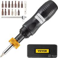 🔧 vevor torque screwdriver: adjustable inch pound torque wrench with bits & case - 10-70 in/lbs torque range, accuracy of ±5%, perfect for electricians логотип