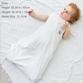 img 3 attached to Pureborn Infant Girls 2 Pack Blue Daze Sleep Spack - без рукавов 0,5 TOG Хлопковое носимое одеяло с двухсторонней молнией для детей от 0 до 6 месяцев