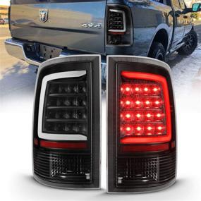 img 3 attached to 🚗 2009-2022 Dodge Ram 1500/10-22 Ram 2500 3500 LED Tail Lights - Black C-Type Tube Replacement Pair - Passenger and Driver Side