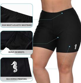 img 3 attached to ATTRACO Boardshorts Womens Waisted Shorts Women's Clothing ~ Swimsuits & Cover Ups