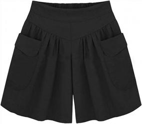 img 2 attached to Stylish And Comfortable: CHARTOU Women'S Wide Leg Beach Shorts With Pockets