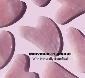 img 3 attached to Enhance Your Beauty Routine With NSOSAUE Rose Quartz Gua Sha Facial Massage Tool Set For Natural Face-Lifting, Lymphatic Drainage, And Anti-Aging Benefits
