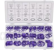 🔧 busy-corner oring kit: 270-piece set of 18 sizes sae inch car a/c o ring seals - purple rubber o-rings for air conditioning логотип