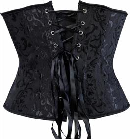 img 2 attached to Flaunt Your Curves With Zhitunemi'S Lace-Up Brocade Waist Training Corset For Women