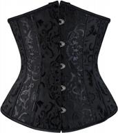 flaunt your curves with zhitunemi's lace-up brocade waist training corset for women logo