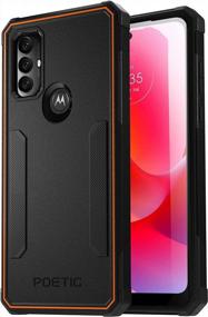 img 4 attached to Motorola Moto G Power 2022 Poetic Neon Series Case - Dual Layer Heavy-Duty Tough Rugged Slim Shockproof Protection Cover In Black