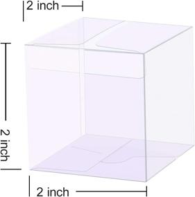 img 3 attached to 🎁 YOZATIA 25PCS Прозрачные коробки для конфет - Прозрачные благоприятные и подарочные коробки для свадеб, вечеринок и подарков на бэби-шауэр (2 x 2 x 2 дюйма)