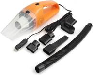 🧽 portable car handheld vacuum cleaner – 4000pa suction wet & dry, 12v 120w high power auto vac for automotive vehicle (orange) logo